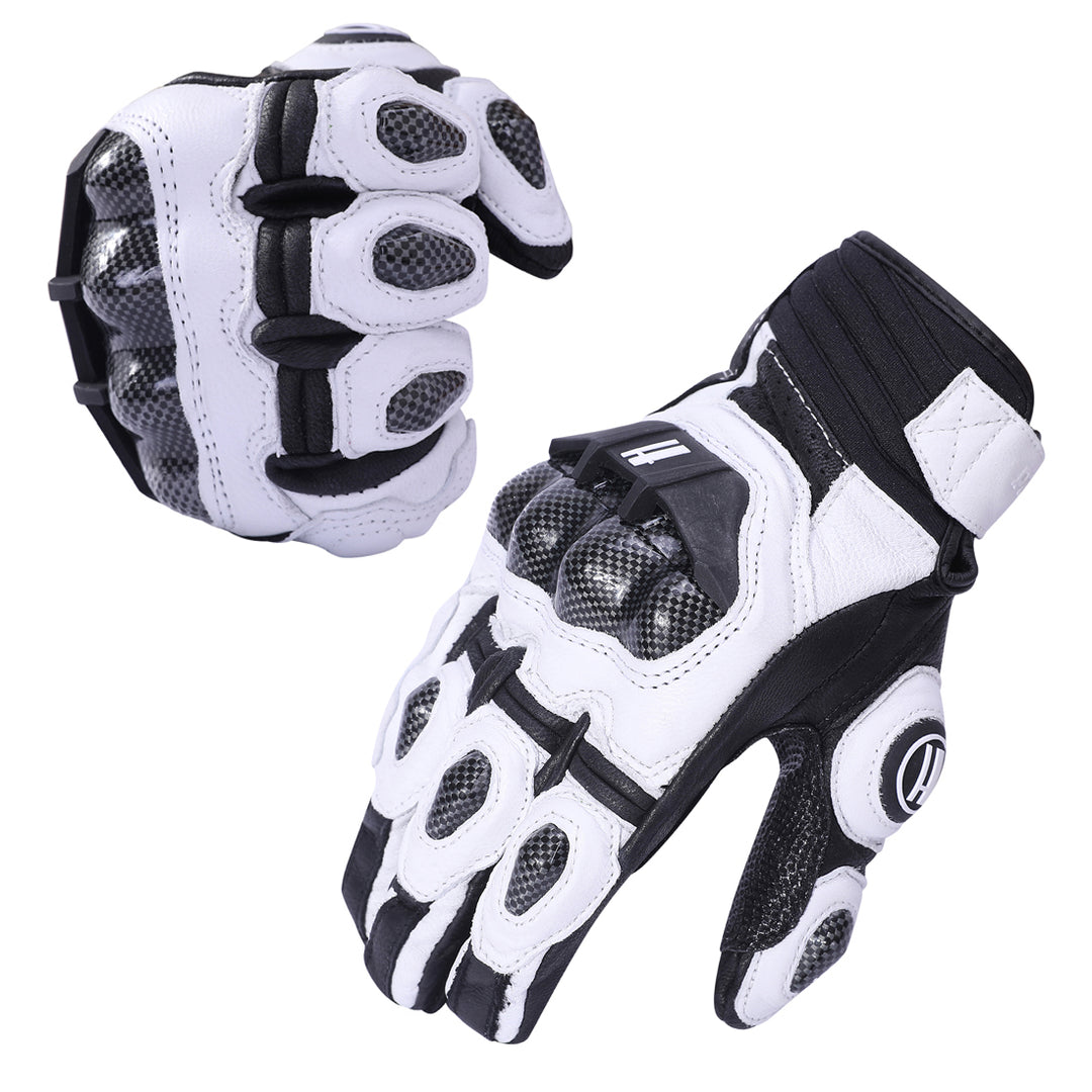 Harssidanzar Motorcycle Glove For Men's Womens,Genuine