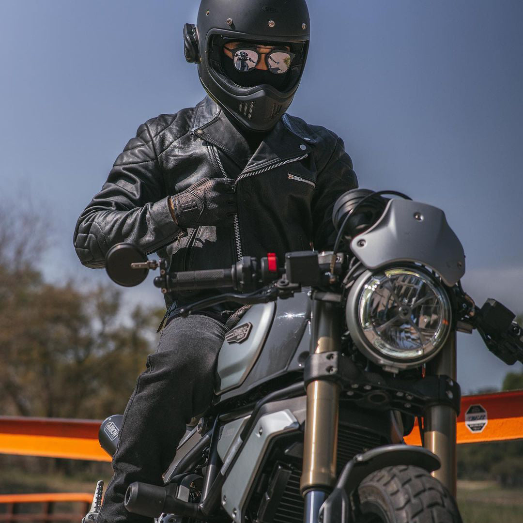 Harssidanzar Gants de moto pour hommes,aucun doigt d'été respirant écran tactile moto avec Knuckle ride moto gants de moto pour hommes KM050,Nero/bianco,Taglia M