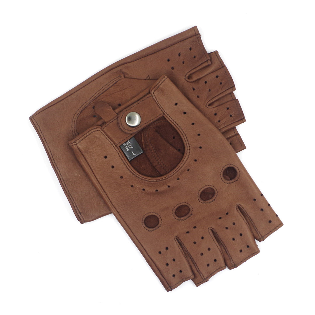 Harssidanzar Damen Leder Handschuhe - Sommer Fahrhandschuhe Aus Lammfell - Touchscreen Tauglich - Ungefüttert