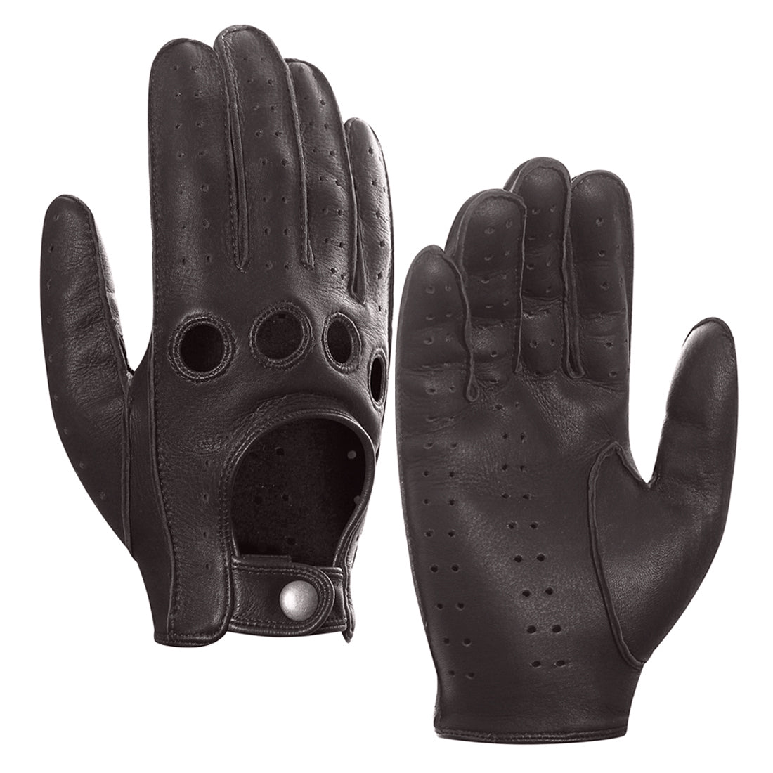 Harssidanzar Mens Deerskin Leather Driving Gloves Unlined