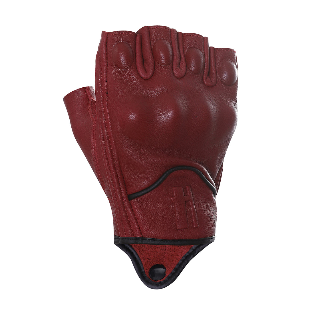 Leather Fingerless Gloves for Men, Fingerless Gloves, Black