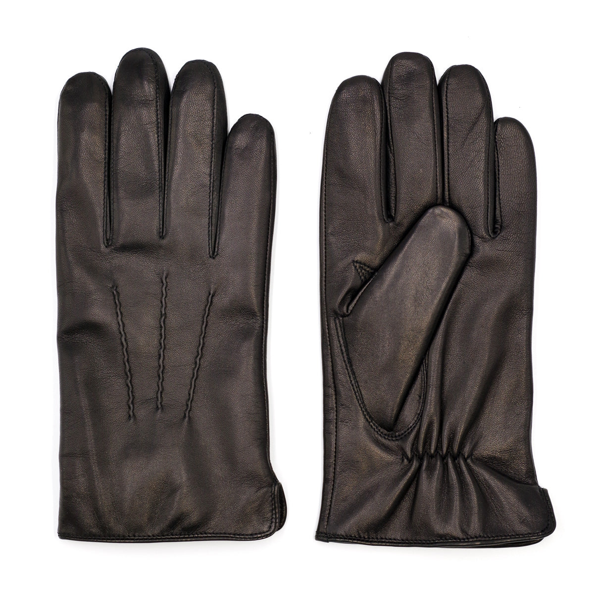 Men's Fur-Lined Italian Lambskin Gloves –