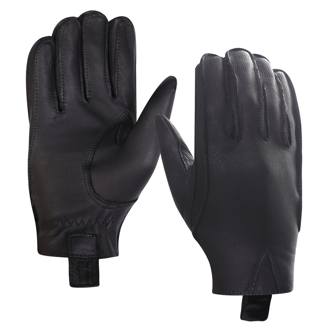 Harssidanzar Motorcycle Gloves for Men Riding Leather Gloves for BMX A