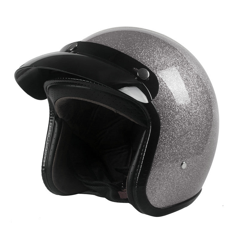 Harssidanzar Retro Motorcycle Helmet 3/4 Open Face Helmet Vintage Style for Men Women, DOT Approved CU601 Harssidanzar Retro Motorcycle Helmet 3/4 Open Face Helmet Vintage Style for Men Women, DOT Approved CU601