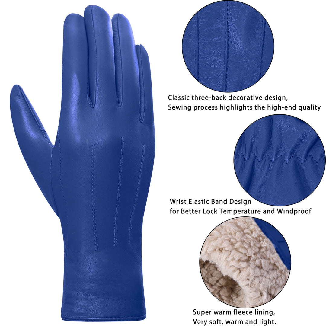 MGGMOKAY Dameswanten voor de Winter,Warme Bonthandschoenen,Bruin,M